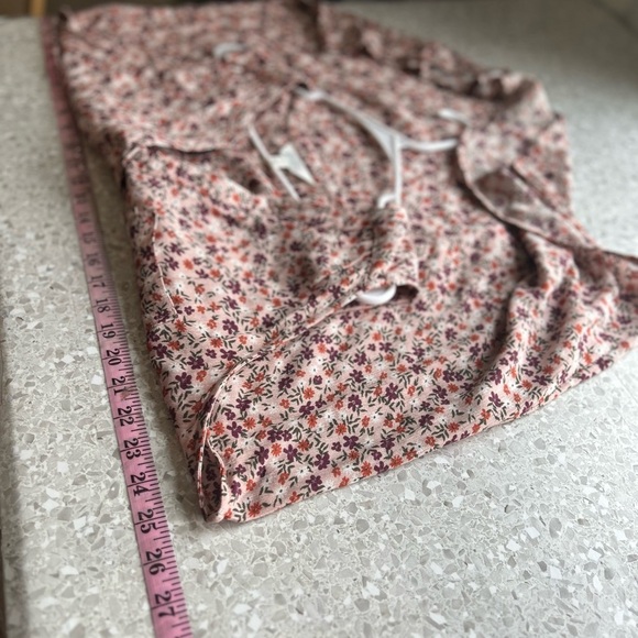 Market & Spruce Prat Sleeveless Henley Blouse 1X Pink & Floral - Picture 10 of 10